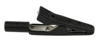 973584100 Hirschmann Test & Measurement Crocodile Clip 2 mm Connection, Brass, Bronze Contact, 8A, Black