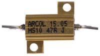 hs10-47r-j Arcol, 47Ω 10W Wire Wound Chassis Mount Resistor HS10 47R J ±5%