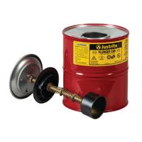 jut10308rd Justrite Steel Plunger Can, 4L