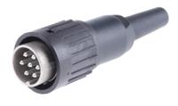 t3434501 Amphenol Industrial, C 091 B 7 Pole M16 Din Plug, 5A, 300 V ac, Male, Cable Mount