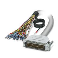 2926658 Phoenix Contact Male 50 Pin D-sub Unterminated Cable, 1m PVC, 0M, 25/S/1, CABLE-D-50SUB/M/OE/0 Series