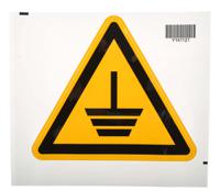 221-3400 Brady Self-Adhesive Electrical Hazard Warning Sign