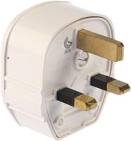 655-whi MK Electric UK Mains Plug, 13A White, Cable Mount PVC, Urea Formaldehyde