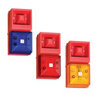 yl40n50rrnwr Clifford & Snell YL40 Series Red Sounder Beacon, 230 V ac, IP65, Fixed Mount, 108dB at 1 Metre