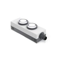 1223923922200 RAFI E-BOX M12 Series Illuminated Emergency Stop Push Button, Screw Mount, DPST, IP65