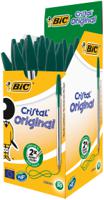 8373629 BIC Green Ball Point Pen, 0.3 mm Tip Size