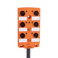 ebc019 ifm electronic EBC Series Sensor Box, M12, 5m cable, 6 port