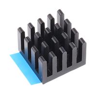750-0920 RS PRO Heatsink, Universal Rectangular Alu, 10.5K/W, 27 x 27 x 25mm, Adhesive Foil