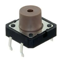 pts125sm85-2-lfs C & K IP40 Black Button Tactile Switch, SPST 50 mA 7 (Dia.)mm Through Hole