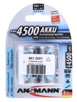 5035352 Ansmann MaxE Ansmann NiMH Rechargeable C Batteries, 4.5Ah