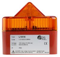 l101xdc012bra e2s L101X Series Amber Flashing Beacon, 12 V ac/dc, Surface Mount, Xenon Bulb, IP66