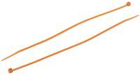 233-386 RS PRO Cable Tie, 203mm x 2.5 mm, Orange Nylon, Pk-100