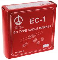 812-0846 RS PRO Slide On Cable Markers, Black on Yellow, Pre-printed "D", 3 → 4.2mm Cable