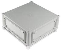 ekoe-130-t-ekovt Fibox EK Series Grey Polycarbonate Enclosure, IP66, IP67, Flanged, Transparent Lid, 280 x 280 x 130mm