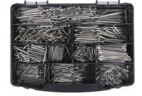 484-051 1025 piece Plain Stainless Steel Metric Cotter Pin Kit, 4mm, 50mm