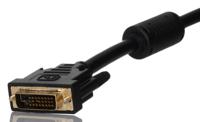 266-8477 RS PRO, Male DVI-D Dual Link to Male DVI-D Dual Link  Cable, 1mBlack sheathFoil shielding