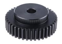 521-6654 RS PRO Steel 40 Teeth Spur Gear, 2 Module, 15mm Bore Diam, 80mm Pitch Diam, 55mm Hub Diam