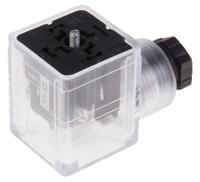896-2108 RS PRO 3P+E DIN 43650 A, Female Solenoid Connector with Indicator Light, 250 V ac Voltage