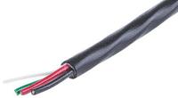 25013-bk005 Alpha Wire Xtra-Guard 2 Performance Cable Control Cable, 3 Cores, 0.23 mm² 24 AWG, Unscreened, 30 m, Black Polyvinyl