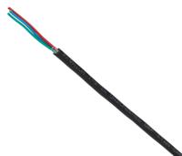 236-9259 RS PRO Multi-Core Industrial Cable, 3 Cores, 0.22 mm², Unscreened, 100 m, Black Polyvinyl Chloride Sheath