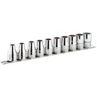 r40u Facom 11-Piece Imperial 1/4 in Standard Socket Set , 6 point
