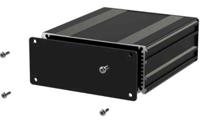 195-1522 RS PRO Black Aluminium Instrument Case, 220 x 108.5 x 45mm