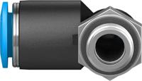 qsl-g18-8 Festo QS Series Elbow Threaded Adaptor, G 1/8 Male to Push In 8 mm, Threaded-to-Tube Connection Style, 186119