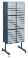 137522 Raaco Drawer Storage Unit, Steel, 1600mm x 622mm x 570mm, Blue