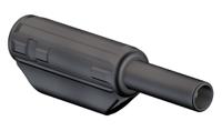 659182-21 Staubli Black Male Banana Plug, 2mm Connector, Solder Termination, 10A, 600V, Gold Plating