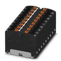 3002783 Phoenix Contact Distribution Block, 18 Way, 2.5mm², 17.5A, 450 V, Black