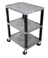 444-2391 RS PRO 3 Shelf PE Trolley, 610 x 460mm, 150kg Load