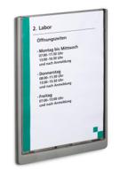 486737 Durable Graphite A4 Smooth and rigid Doorplate, 327mm Height, 233mm Width