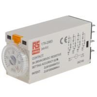 179-2983 RS PRO Plug In Timer Relay, 24V dc, 4-Contact, 0.1 → 3min, 1-Function, 4PDT
