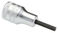 02450010 STAHLWILLE 3/8 in Drive Bit Socket, Hex Bit, 5/32in, 52 mm Overall Length