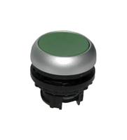 216596-m22-d-g Eaton M22 Series Green Momentary Push Button Head, 22mm Cutout, IP67