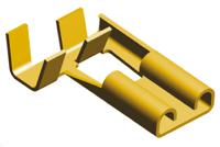 180464-1 TE Connectivity FASTON .250 Uninsulated Female Spade Connector, Flag Terminal, 6.35 x 0.81mm Tab Size, 1mm² to 2.5mm²