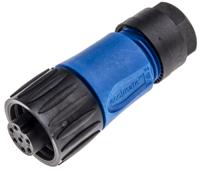 c01610d00601010 Amphenol Industrial Circular Connector, 6 Contacts, Cable, Standard Connector, Socket, Female, IP67, Ecomate M Series