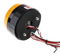 907-5961 RS PRO Amber Flashing Beacon, 10 → 100 V dc, Screw Mount, LED Bulb, IP67