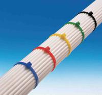 111-12060-t120re-pa66w-bk HellermannTyton Cable Tie, 380mm x 7.6 mm, Black Polyamide 6.6 (PA66), Pk-100