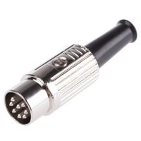 491-061 RS PRO 8 Pole Din Plug, 1A, 100 V ac, Male, Cable Mount