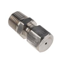 178-0964 RS PRO 1/4 BSPT Compression Fitting for Use with Thermocouple or PRT Probe, 1.5mm Probe