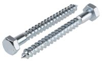 825-017 RS PRO Hex Coach Screw, Steel Bright Zinc Plated, 8mm x 75mm