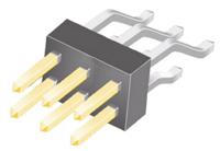 tsm-104-01-l-dh Samtec TSM Series Right Angle Surface Pin Header, 8 Contact(s), 2.54 mm Pitch, 2 Row, Unshrouded