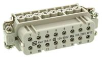 09200162812 HARTING Heavy Duty Power Connector Insert, 16A, Female, Han A Series, 16 Contacts