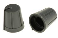467-6724 RS PRO 13mm Grey Potentiometer Knob for 6.4mm Shaft D Shaped