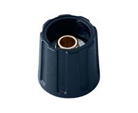 a2516630 OKW 16mm Black Potentiometer Knob for 6.35mm Shaft Round Shaft, A2516630