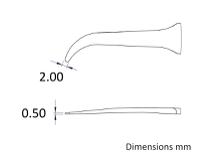 a2abcf ideal-tek Nylon 66/Carbon Fibre 30, Flat; Rounded, ESD Tweezer Tips