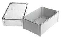 pc-2819-18-t-enclosure Fibox SOLID PC Series Grey Polycarbonate Enclosure, IP66, IP67, Transparent Lid, 278 x 188 x 180mm