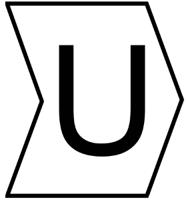 901-10318 HellermannTyton Helagrip Slide On Cable Markers, Black on White, Pre-printed "U", 4 → 9mm Cable,
