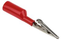 bu-p2240-2 Mueller Electric Crocodile Clip 4 mm Connection, Nickel-Plated Steel Contact, 10A, Red